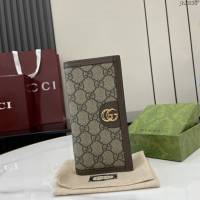 Gucci專櫃古馳最新款Ophidia系列GG長款錢包男士錢夾 jh2830型號：791746
