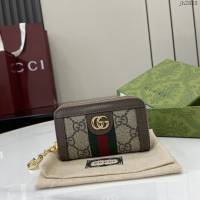 Gucci專櫃古馳最新款鑰匙包零錢包 jh2833型號：523157