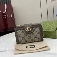 Gucci專櫃古馳最新款Ophidia系列短款卡包錢夾 jh2835型號：725662