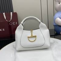 Gucci專櫃古馳最新款Softbit系列肩背包超大半馬銜扣休閒女包 jh2865型號：837467