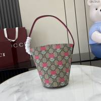 Gucci專櫃古馳2025早春兒童系列最新款動物印花手提托特包 jh2918型號：752356