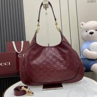 Gucci專櫃古馳最新款Body雙鎖扣手袋大號休閒肩背女包 jh2923型號：834981