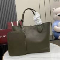 Gucci專櫃古馳最新款Totissima系列托特包雙面手提購物包 jh2958型號：839112