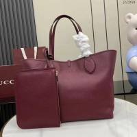 Gucci專櫃古馳最新款Totissima系列托特包雙面手提購物包 jh2959型號：839112