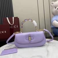 Gucci專櫃古馳最新款Bamboo Diva手提包肩背女包小號手提包 jh2967型號：827750