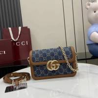 Gucci專櫃古馳最新款2025春夏Go系列鏈條肩背包 jh2980型號：826761
