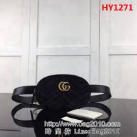 GUCCI古馳頂級原單 新款專櫃品質 實物實拍 476434克絨腰包 HY1271