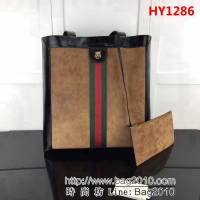 GUCCI古馳原單 新款專櫃品質原單貨實物實拍519335棕磨砂購物袋 HY1286