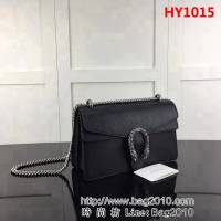 GUCCI古馳原單 新款 專櫃品質 原單貨 實物實拍 400249 克色全皮 對正品雙色皮 鏈條單肩斜挎包 HY1015