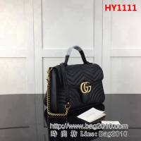 GUCCI古馳原單 新款專櫃品質原單貨實物實拍498110 克色手提單肩斜挎包 HY1111