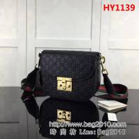 GUCCI古馳原單 新款專櫃品質原單皮質453189 克壓單肩斜挎包 HY1139