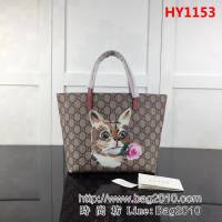 GUCCI古馳原單 新款專櫃品質原單貨實物實拍410812 淺藍狗手提包 HY1153