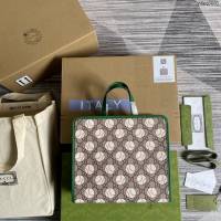 Gucci新款包包 古馳Epilogue系列購物袋 Gucci手提包 605614  ydg3001