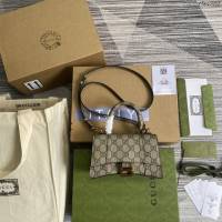 Gucci新款包包 BALENCIAGA × GUCCI聯名手袋 古馳老花手提包 658575小號  ydg3063