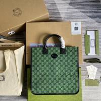 Gucci新款包包 古馳GG Multicolor系列托特包 Gucci經典GG鑽石菱紋圖案購物包 550763  ydg3236