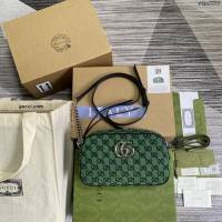 Gucci新款女包 古馳GG Marmont系列單肩斜挎包 Gucci相機包 447632  ydg3259