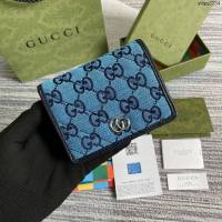 Gucci新款包包 古馳GG marmont小卡包 Gucci帆布零錢包 466492  ydg3284
