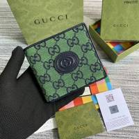 Gucci新款包包 古馳GG Marmont系列錢包 Gucci男士短夾 657572  ydg3285
