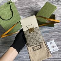 Gucci新款包包 古馳原廠牛皮G花面料三合一小挎包 Gucci經典之王系列鎖扣手機包 658229  ydg3292