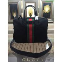 GUCCI 古馳男包 新款 387102 克色 高級人造革 男士公事包 Gucci男手提包 可肩背