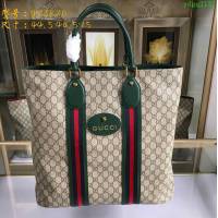 GUCCI 古馳男包 新款 473870 GG Supreme高級人造帆布 黑色紅色織帶裝飾 購物袋