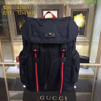 GUCCI 古馳男包 新款 429037 Techpack 高科技帆布 古馳雙肩背包 黑色