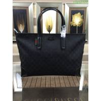 GUCCI 古馳男包 新款 308928 黑色 GUCCI中性 經典圖案 時尚手提包