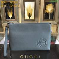 GUCCI 古馳手包 新款 322054 進口牛皮 Gucci男手拿包