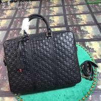 GUCCI 古馳男包 新款 201480 克壓皮 男士手提包 Gucci公事包