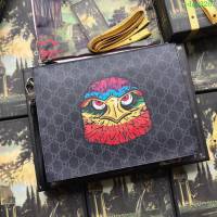 GUCCI古馳 歐洲正品原單 547084貓頭鷹 貓頭鷹手拿包系列 男士手拿包  ydgq3267