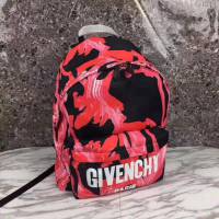 GlVENCHY紀梵希 2019年新款 爆款 帆布背包 配頭層牛皮 織帶＋兩顆小金屬五角星 休閒雙肩包 潮人必備款  tsg1214