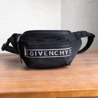 GlVENCHY紀梵希 新款 黑色尼龍腰包 可做腰包 挎包 083455  tsg1239