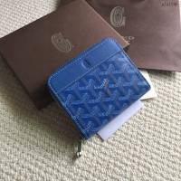 Goyard包 戈雅新款拉鏈短夾 Goyard卡包 Goyard拉鏈零錢包  glg1246