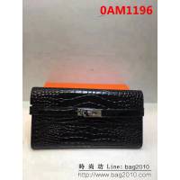 愛馬仕Hermès鱷魚紋 constance康斯坦錢包 凱莉手包 0AM1196