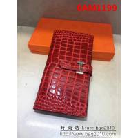 愛馬仕Hermès 鱷魚紋constance西服皮夾 0AM1199
