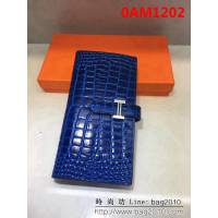 愛馬仕Hermès 鱷魚紋constance西服皮夾 0AM1202