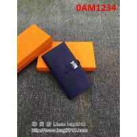 愛馬仕 Hermès荔枝紋 掌紋西裝皮夾 0AM1234