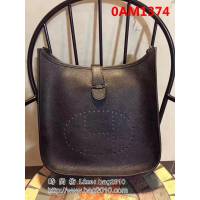 愛馬仕Hermes Evelyn伊芙琳 頭層牛皮單肩斜挎包 男女同款 0AM1374