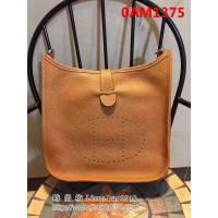 愛馬仕Hermes Evelyn伊芙琳 頭層牛皮單肩斜挎包 男女同款 0AM1375