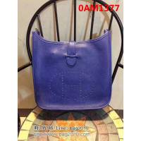 愛馬仕Hermes Evelyn伊芙琳 頭層牛皮單肩斜挎包 男女同款 0AM1377