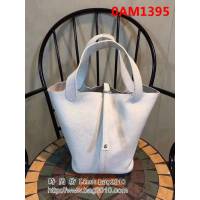 愛馬仕Hermes icotin lock菜籃子包 頭層牛皮手提包 0AM1395