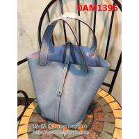 愛馬仕Hermes icotin lock菜籃子包 頭層牛皮手提包 0AM1396