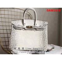 愛馬仕Hermes 鱷魚紋原版牛皮 鉑金包  0AM1628