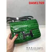 愛馬仕Hermes進口原版鱷魚紋牛皮 空姐包 可單肩斜跨 0AM1769