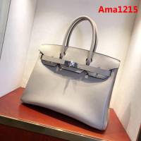 HERMES愛馬仕 鉑金包 Birkin 30cm Epsom S2 Trench 風衣灰 銀扣 頂級工藝 純手縫蠟線 時尚手提包  Ama1215