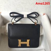 HERMES愛馬仕 Constance 克色 馬卡龍 金銀扣 原廠Epsom皮 原版五金 蜜蠟線縫製 單肩斜挎包  Ama1265
