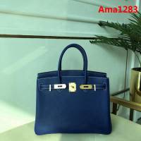 HERMES愛馬仕 鉑金包 Birkin 百分百老工匠 法國進口蠟線 純手工製作 時尚高端手提包  Ama1283