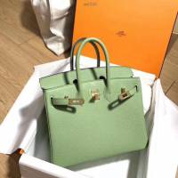 Hermes女包 愛馬仕Birkin Hermes鉑金包 togo小牛皮 黑色 金銀扣 Hermes手提女包  am1849