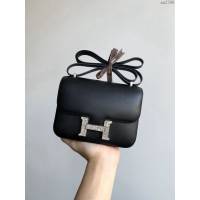 Hermesn空姐包 Constance康康 黑色 蜥蜴扣 全手工  am2206