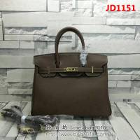 HERMES愛馬仕 官方經典制 荔枝紋牛皮 純24k五金 鉑金包 JD1151